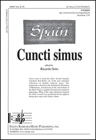 Cuncti Simus Unison choral sheet music cover Thumbnail